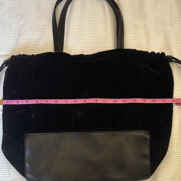 Victoria's Secret Black Velvet Tote - Picture 8 of 9